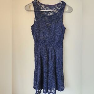 Navy Lace Dress